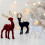 Flocked Reindeer Ornament Christmas Tree Decor 1 Piece 4
