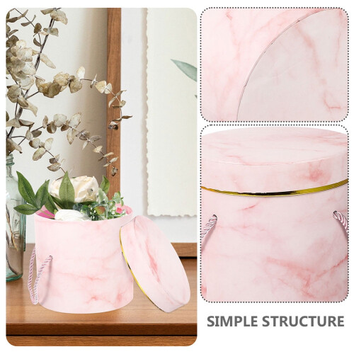 Flower Arrangement Gift Box Pink Cardboard 1 Pack 2