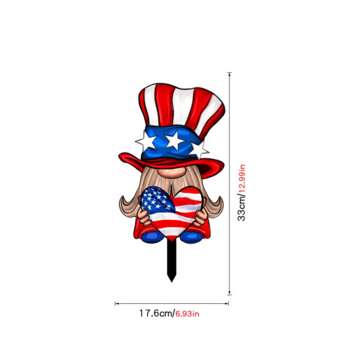 Indicator metalic patriotic cu stea de hambar și țăruș H 2