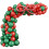 Kit d'arche de ballons de Noël rouge et vert (89 pièces) 1