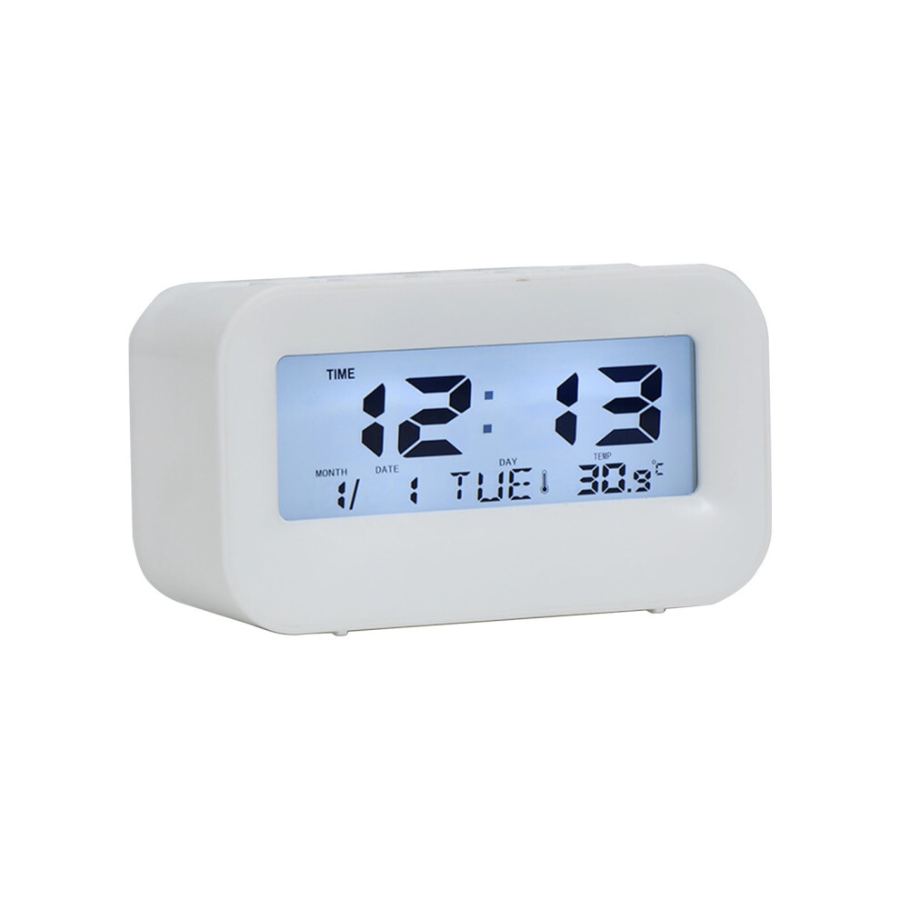Digital Alarm Clock With Backlight And Perpetual White