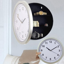 10-inch Hidden Safe Wall Clock with Storage