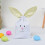 Easter bunny drawstring bag burlap 12x16 inches 1