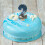 Birthday Number Candle Blue Gray Ocean Theme 1 5