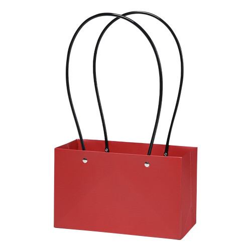 Kraftpapir blomsterbuketpose med PVC-håndtag 1