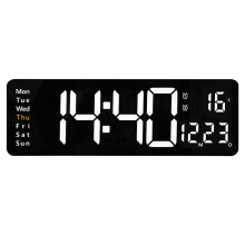 LED-Wandwecker mit Kalender- und Temperaturanzeige