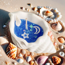 Conch Aromaterapilys Ocean Jelly Wax Blå