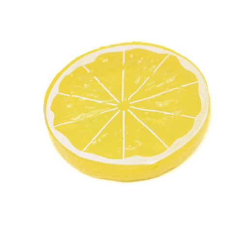 Plast sitronskive ornament, simulert fruktdekorasjon 1