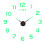 Horloge murale WJSXC à surface miroir, silencieuse et grand format 2