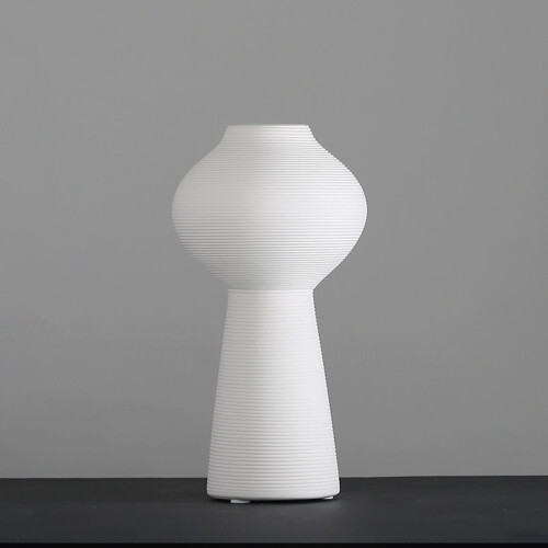 Ceramic desktop vase white small 1 piece