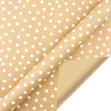 Retro Brown Christmas Wrapping Paper Snowflake Design 1 Roll