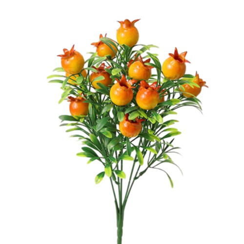 Kunstig appelsinfruktgrendekorasjon 32 cm 2