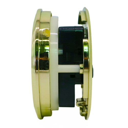 3.07 Inch Quartz Clock Insert with Arabic Numerals and Gold 1