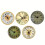 2.8 Inch Round Quartz Clock Insert with Gold Trim and 4