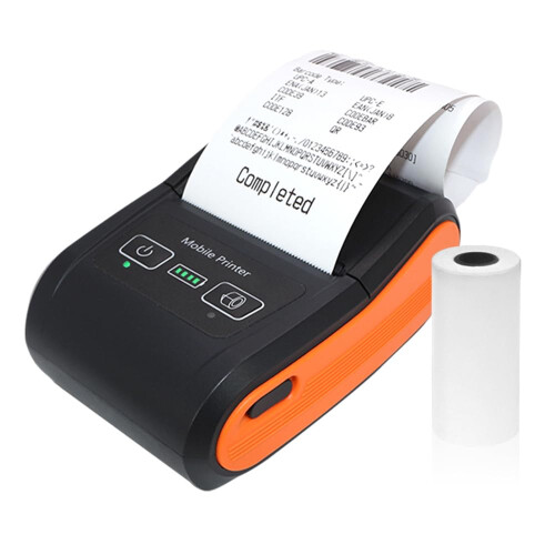 Portable Receipt Printer 58mm Bluetooth Wireless Thermal Printer 203dpi Ink Fast Printing for Android iOS Windows Small Business
