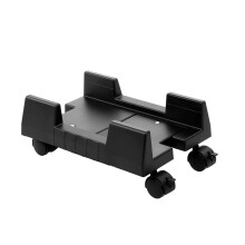 Adjustable CPU Stand with Wheels, Wall Mount Computer Tower Holder for Desktop PC, SpaceSaving Design
