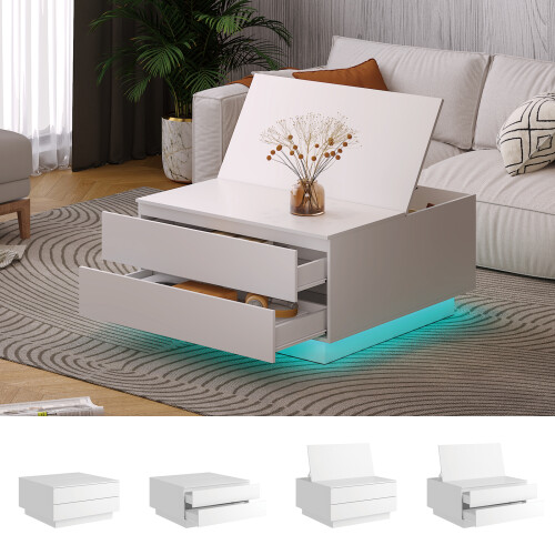 Square Coffee Tables with Storages