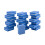 20 Mini Nail Buffer Blocks DoubleSided Nail File SalonQuality Finishing Blue 1