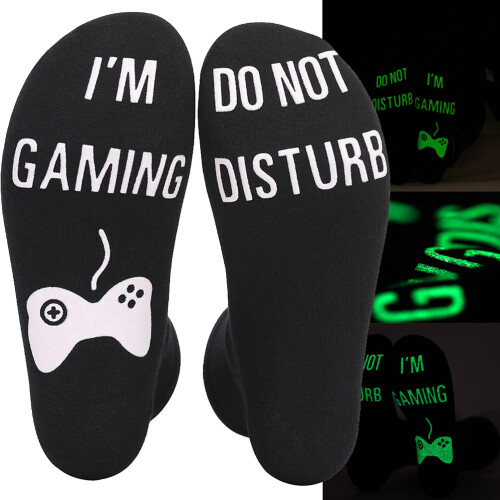 Κάλτσες Gamer για Άνδρες και Γυναίκες, Αστεία Κάλτσες που Απορροφούν την Υγρασία με 1