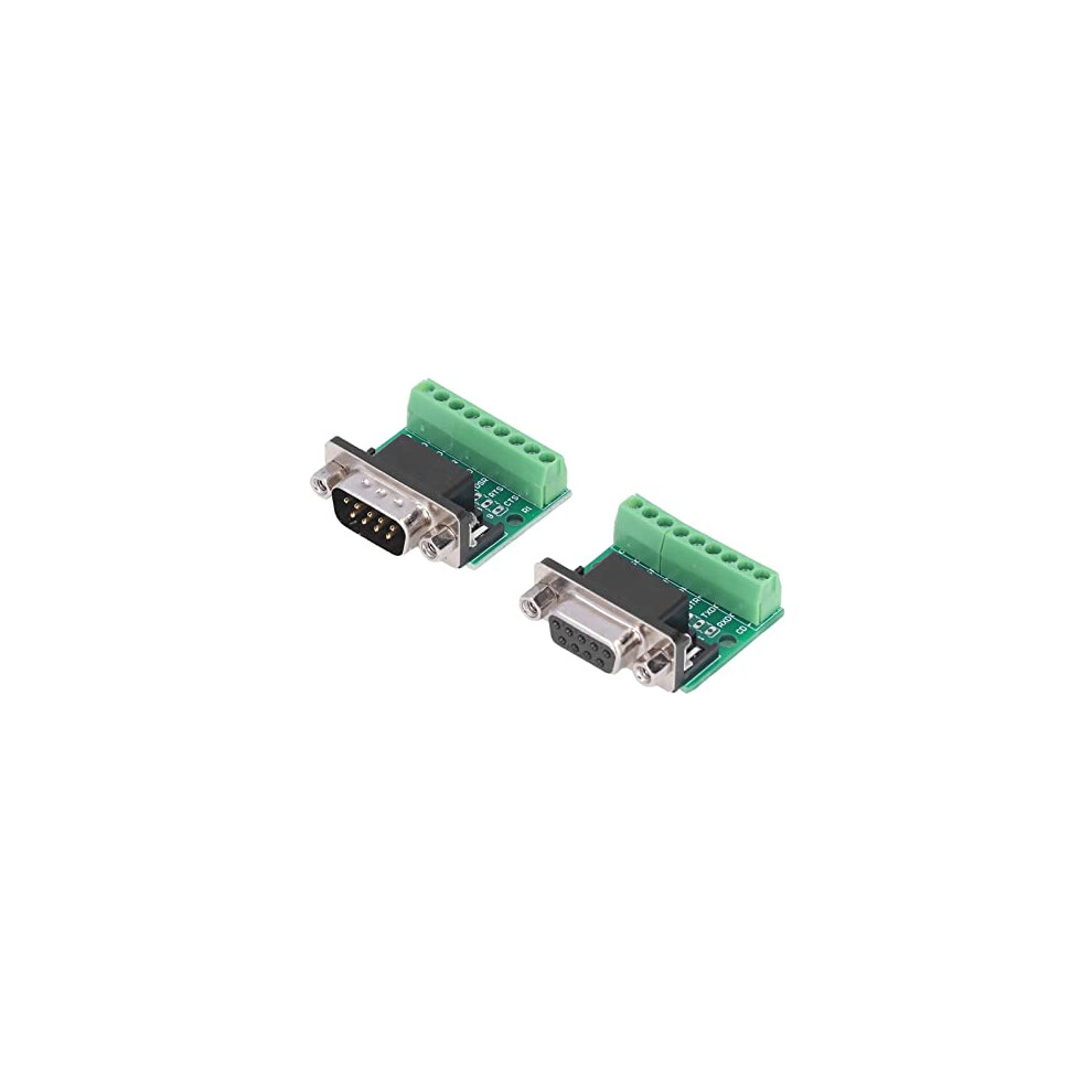 Db9 Male Female Screw Terminal Adapter For Rs232 Rs485, Easy Wiring Connection Durable Pcb Board 9310869829492