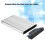 Disco rígido externo super fino de 2,5 polegadas, transferência de dados rápida via USB 3.0, compatível com Vista/Windows 7