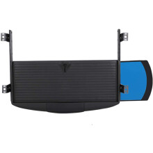 Under Desk Keyboard Tray with Mouse Platform, Adjustable Sliding Drawer for Ergonomic Typing, Easy Installation