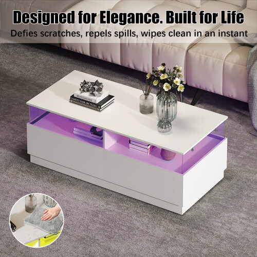 Rectangular Coffee Tables with Storages 2