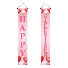 Valentine's Day decorative flag for porch, 1 piece