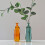 Glasvase im Vintage-Stil, einzelne Knospe 5