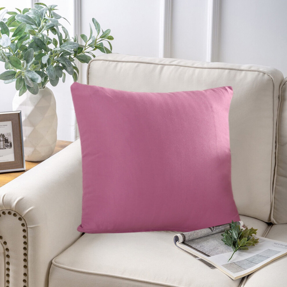 Solid Polyester Pillowcase 40x40cm