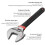 Accuracy Adjustable Wrench with Scale for Accurate-8 inches 1 3