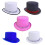 Classical Black Sequined Belt Magicians Top Hat-White Lincoln 2