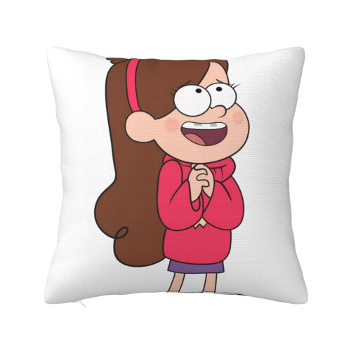 Gravity Falls Doppelseitiger Plüschkissenbezug mit Reißverschluss