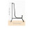 Anti-Slip Plate Stand Black 8 Inch 2 Pack 2