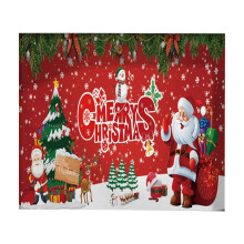 Garage door decoration fabric banner Christmas holiday
