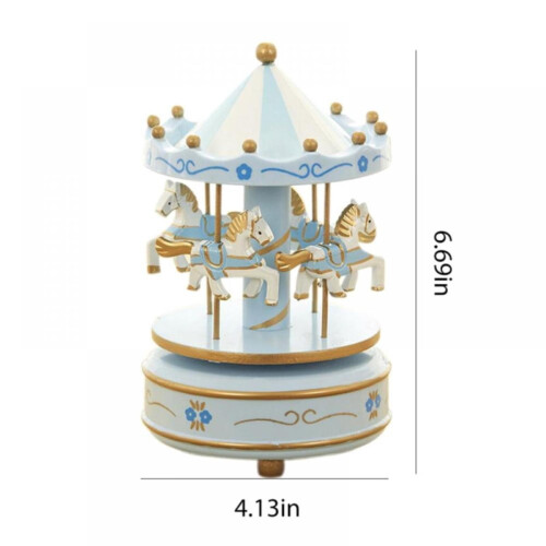 Music Box Merry-Go-Round with 4 Horses 1