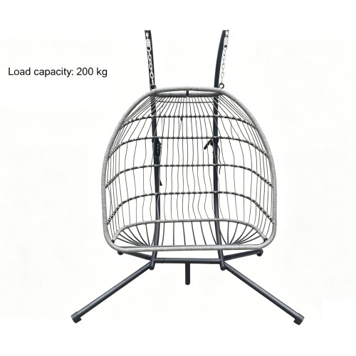 Fimous Fimous Rattan Garden Double Hanging Egg Chair 2