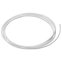 1m White PET Expandable Braided Cable Sleeving, Durable Wire Loom for Pet Chew Protection and Flexible Cable Management
