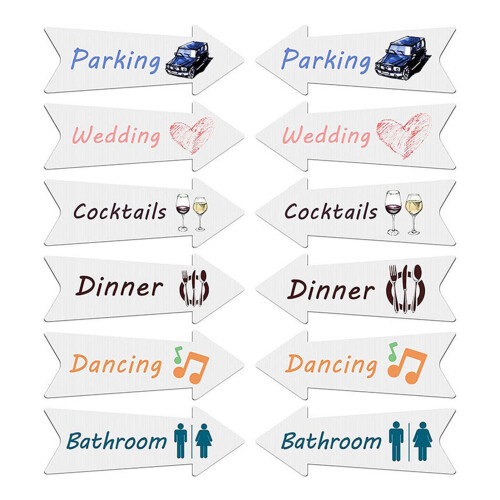 Gardenne Blank Directional Yard Signs 1 or 5 pcs 1