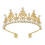 Guldlegering Rhinsten & Perle Tiara Krone 1