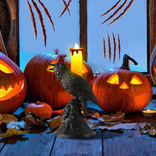 Anéis de velas de Halloween para velas de LED com fantasma de corvo