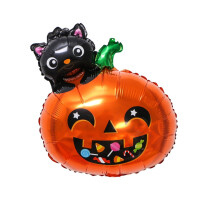 Ballons en mylar métallisé pour décoration de fête d'Halloween (1 pièce)
