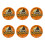 Foqnuq Halloween Papperstallrikar – Pumpamotiv, 6-pack 1