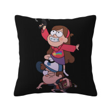 Gravity Falls -säkkikankaasta tehty tyynynpäällinen, 18x18 tuumaa