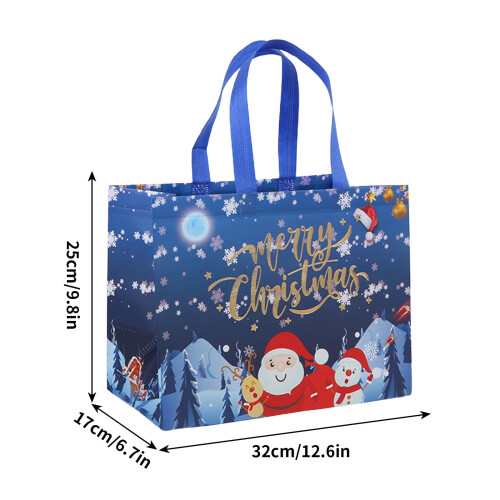 Sacolas de Presente de Natal – Papel e Tecido Festivos, Várias Unidades 2