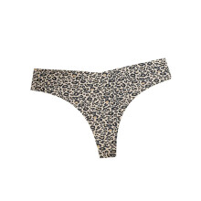 Women'S Ice Silk Underwear, Cotton Crotch, Low Rise, Skin-Friendly, Solid Color, Large Size Briefs Tiger Leopard L