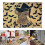 Χαλάκι πόρτας για Halloween με νυχτερίδα αγελάδας 15,7x23,6 ίντσες 1