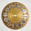 Gold Aluminium Clock Dial Face with Roman Numerals 4