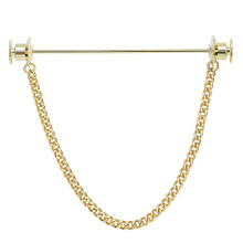 Spilla rotonda per cravatta dall'eleganza classica, spilla in metallo stile spilla per colletto di camicia con elegante catenella da bavero e fibbia