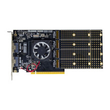 Karta Rozszerzeń PCIE 3.0 do M.2 NVME 4 Dysków, PLX8749 Płyta Główna, do Rozbudowy Karty Graficznej NVME U.2